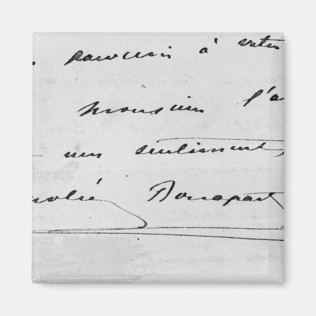 Imã Escrita manual e assinatura (Frente)