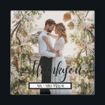 Imã Escrita Moderna Obrigado Foto de Casamento<br><div class="desc">Escrito Moderno Obrigado Foto De Casamento Magnet.Personalize Este Casamento Obrigado Magnets Com Sua Foto De Casamento Favorita,  E Nomes.Obrigado Magnets Por Seus Convidados De Casamento.</div>