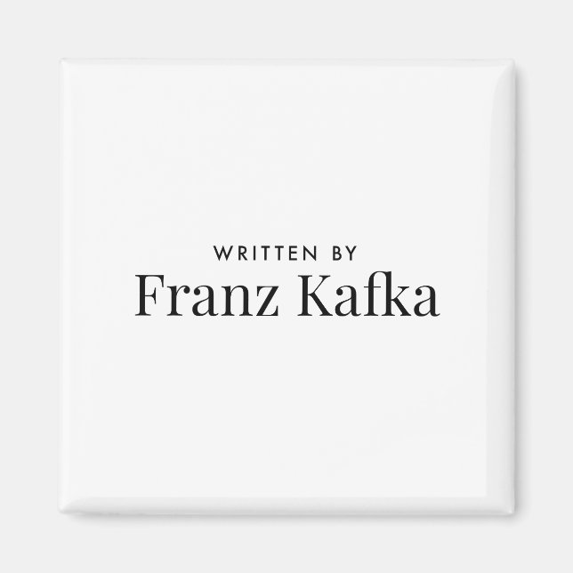 Imã Escrito por Franz Kafka (Frente)