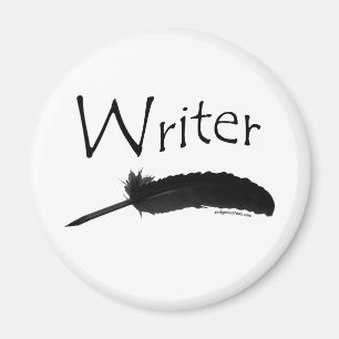 Imã Escritor com caneta de quill
