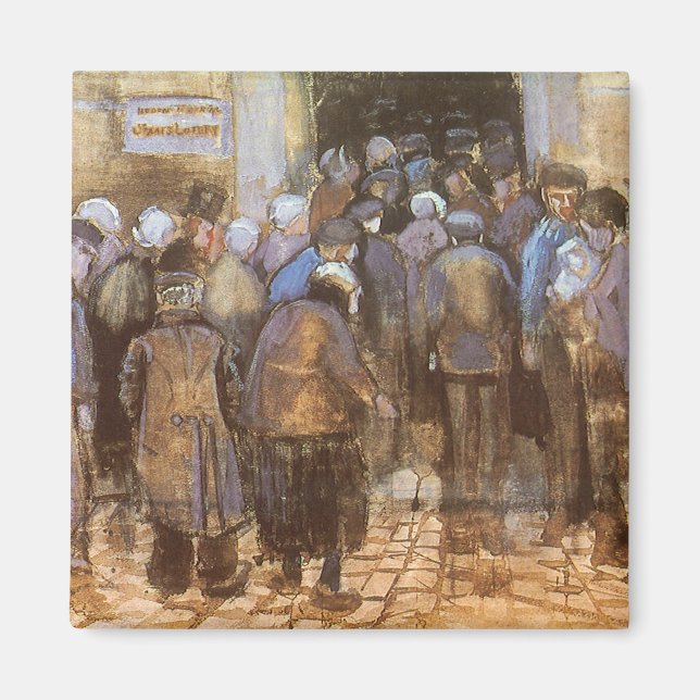 Imã Escritório Estadual de Loteria de Vincent van Gogh (Frente)