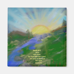 Imã Escritura inspirada do ímã quadrado de 2 polegad