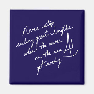 Imã Escriturado Mão Nunca Pare De Navegar