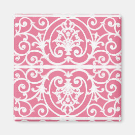 Imã Escroque rosa e branco