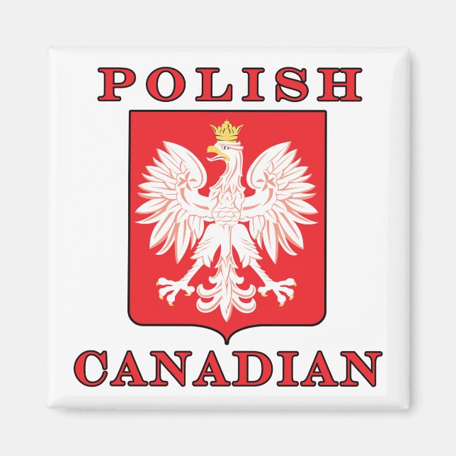 Imã Escudo canadiano polonês (Frente)