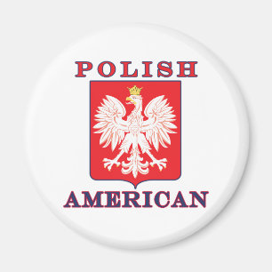 Imã Escudo polonês americano da águia