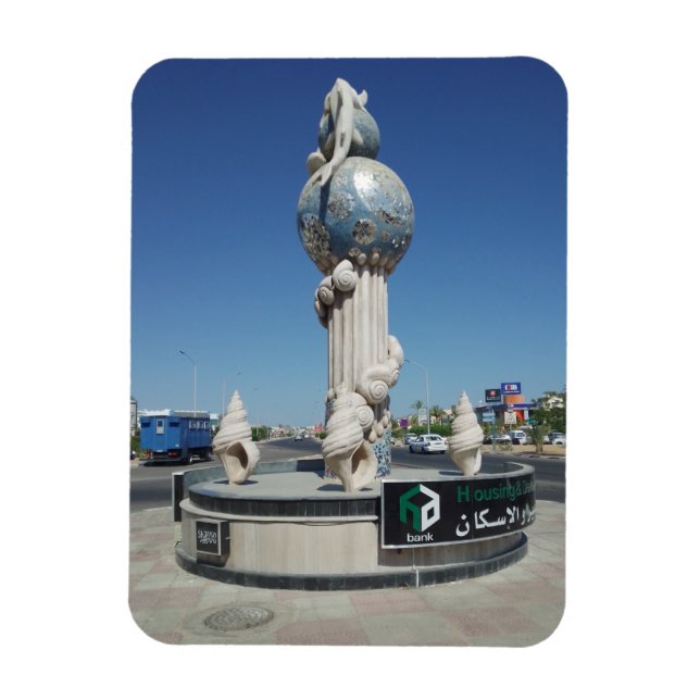 Ímã Escultura aos habitantes marinhos (Vertical)