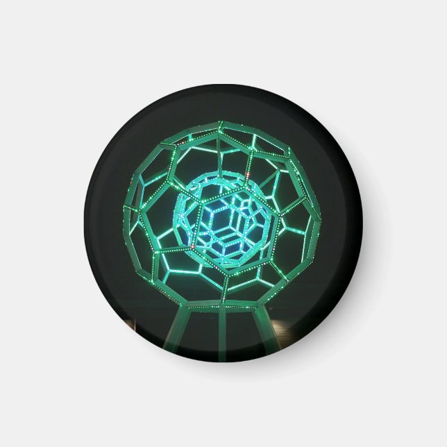 Imã Escultura Buckyball #3 Magnet (Frente)