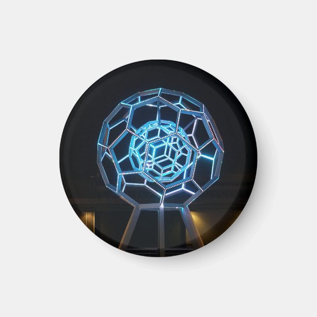 Imã Escultura Buckyball #6 Magnet (Frente)