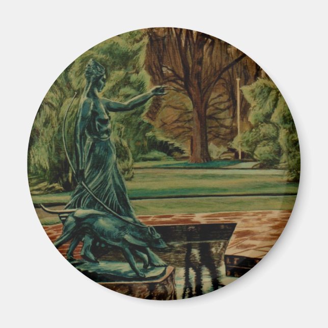 Imã Escultura De Diana Artemis Em Jardins (Frente)