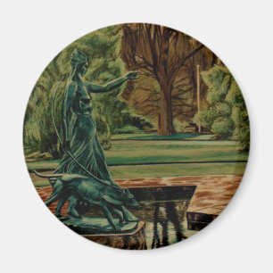 Imã Escultura de Diana Artemis nos jardins