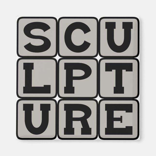 Imã Escultura, Forma de Arte Física (Frente)