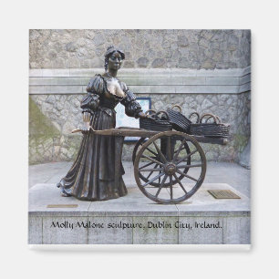 Imã Escultura Molly Malone, cidade de Dublin, Irlanda