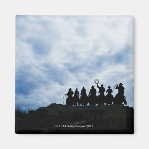 Imã escultura que lhe dá boas-vindas para evitar a