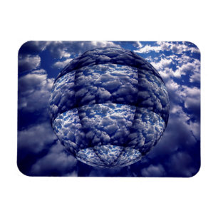 Ímã esfera abstrato cloud 3D