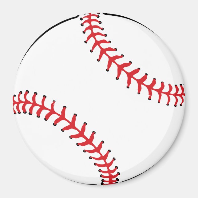 Imã Esfera de futebol, Red & White Magnet (Frente)