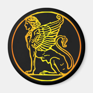 Imã Esfinge Dourado