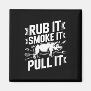 Imã Esfregue Fume Puxe Churrasco De Porco Divertido