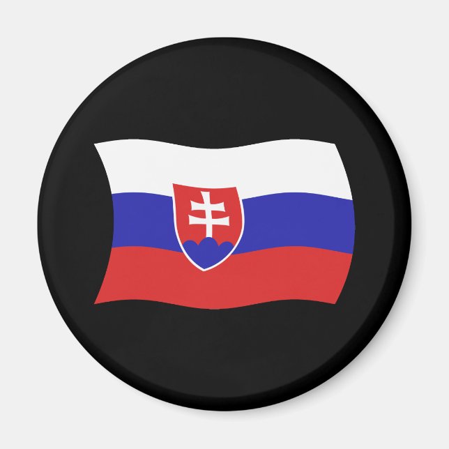 Imã Eslováquia Flag Magnet (Frente)