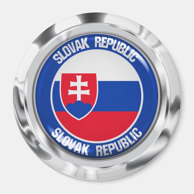 Imã Eslováquia Round Emblem (Frente)