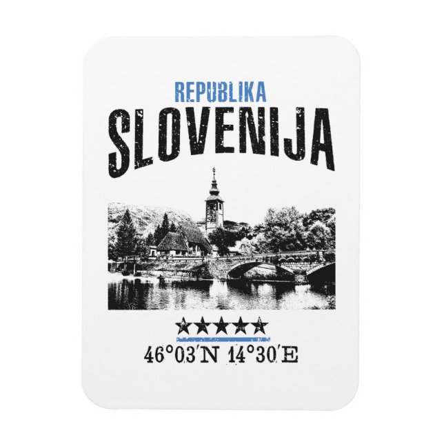 Ímã Eslovênia (Vertical)