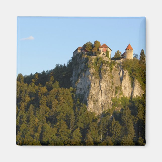 Imã Eslovênia, Bled, Lago Bled, Castelo Bled em (Frente)