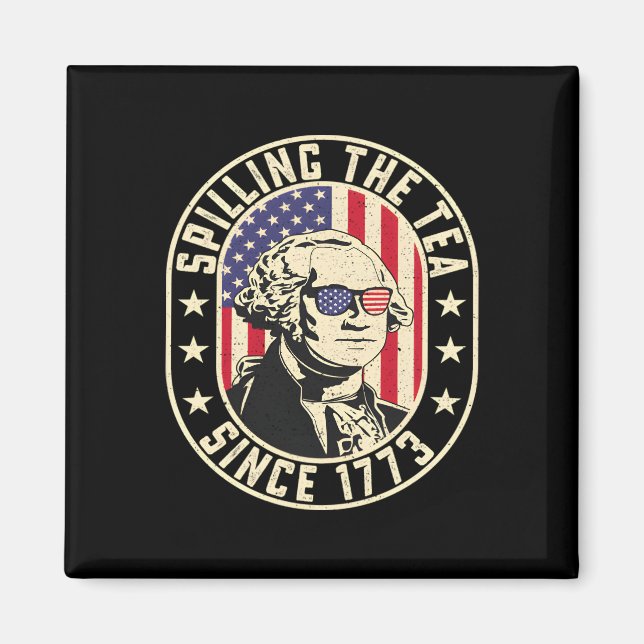 Imã Esmagando O Chá Desde 1773 - George Washington (Frente)