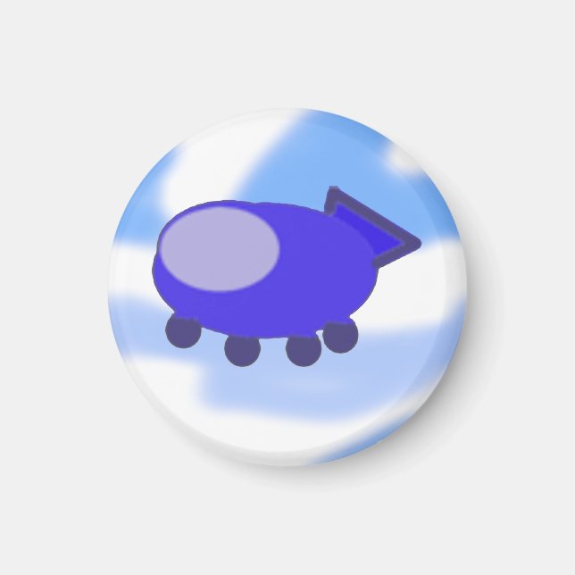 Imã Espaçador Azul Voador (Frente)