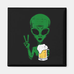 Imã Espaço-51 Cerveja Alienígena Sinal de Paz Hallow B