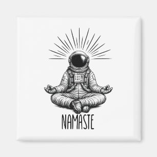 Imã Espaço de Meditação Yoga do Astronauta Namaste Pos