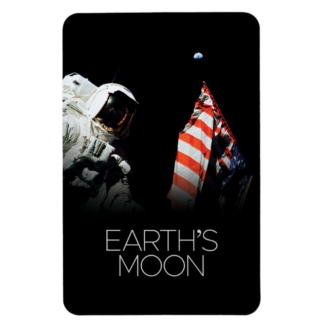 Ímã Espaço Exterior, Galáxia, Sistema Solar, Lua da Te (Vertical)