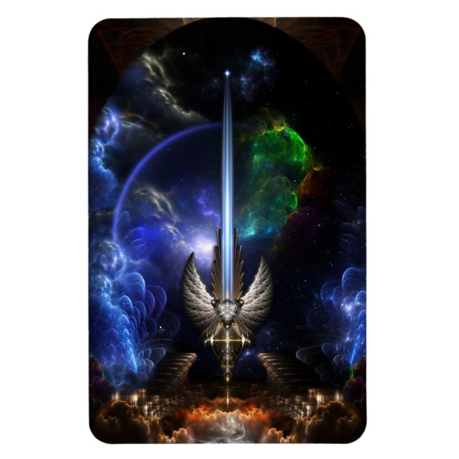 Ímã Espada De Angel Wing Do Magnet Flexível Arkledious (Vertical)