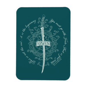 Ímã Espada Élfica ARWEN™ Citação