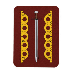 Ímã Espada Norman e Bandas Decorativas