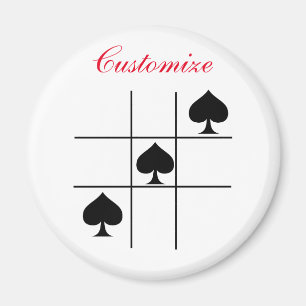 Imã Espadas Pretas Tic Tac Toe Thunder_Cove