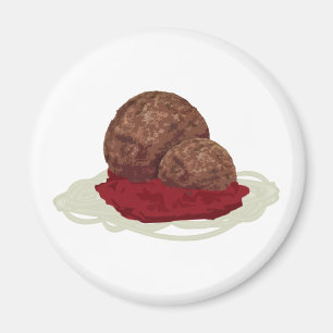 Imã Espaguete E Almôndegas Com Molho