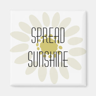 Imã Espalhamento Inspirativo Amarelo sunshine