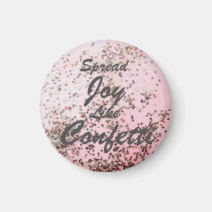 Imã Espalhar Alegria Como O Rosa De Confetti