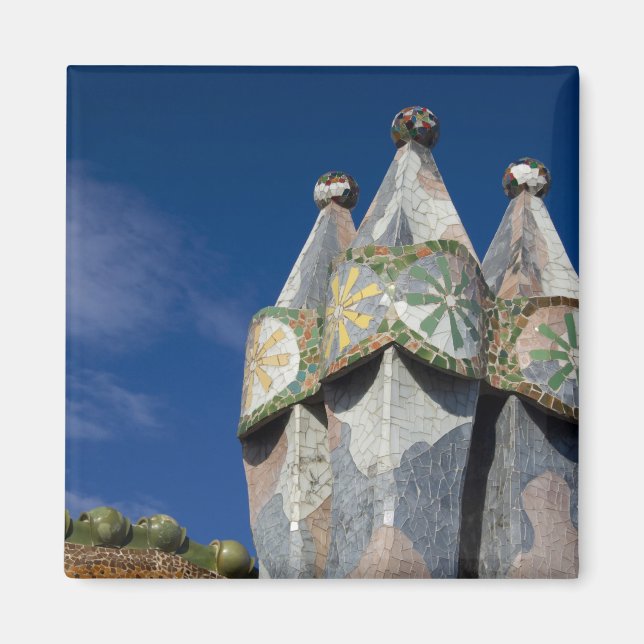 Imã Espanha, Catalunha, Barcelona. Casa Batlló (1906). (Frente)