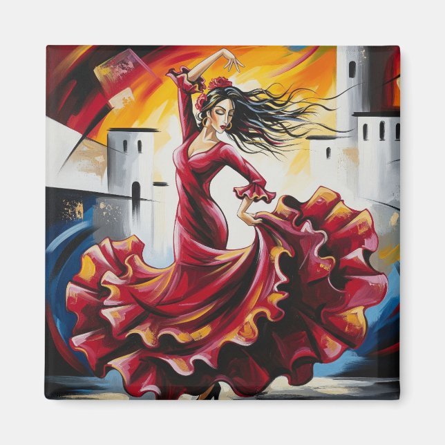 Imã Espanha Dancer do Flamenco (Frente)