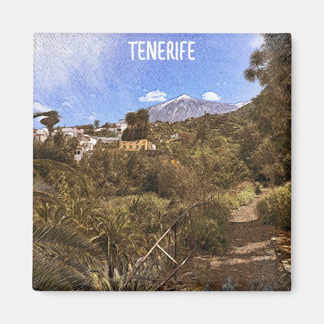 Imã Espanha das Ilhas Canárias Tenerife Teide (Frente)