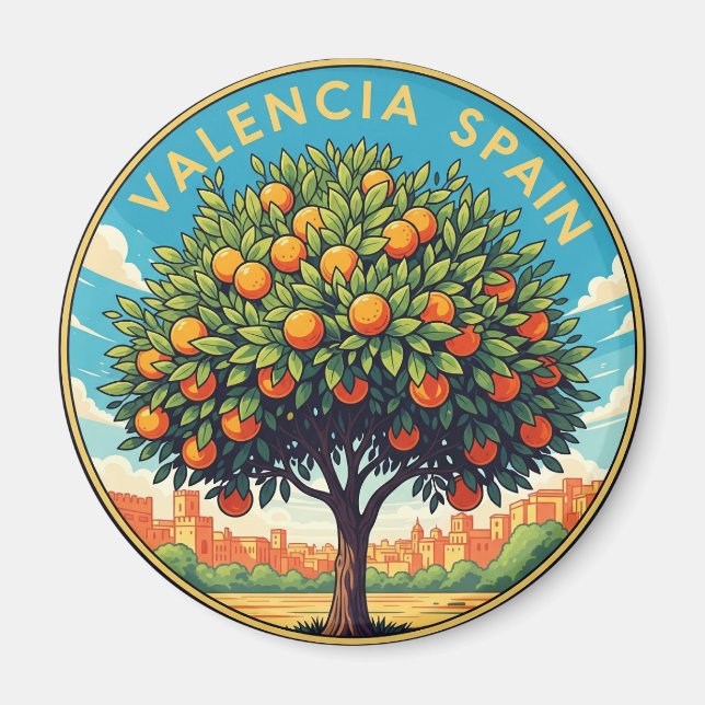 Imã Espanha de Viagem Valencia (Frente)