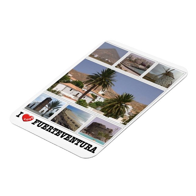 Ímã Espanha - Ilhas Canárias - Fuerteventura - Magnet (Left Side)