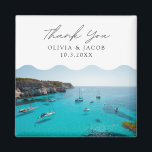 Imã Espanha Menorca, Favor De Casamento Obrigado<br><div class="desc">Espanha Menorca Favor de Casamento Obrigado imã</div>