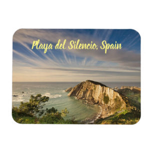 Ímã Espanha Playa del Silencio estilizada
