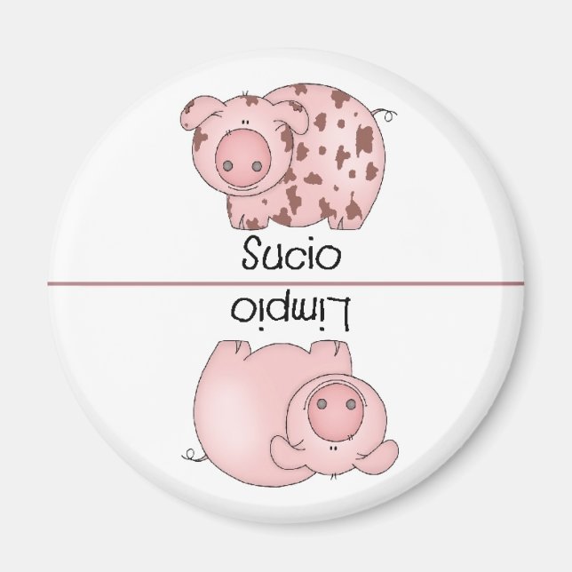 Imã Espanhol de máquinas de lavar loiça suja (Frente)