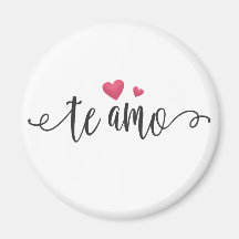 Espanhol Te Amo Namorados | Magnet