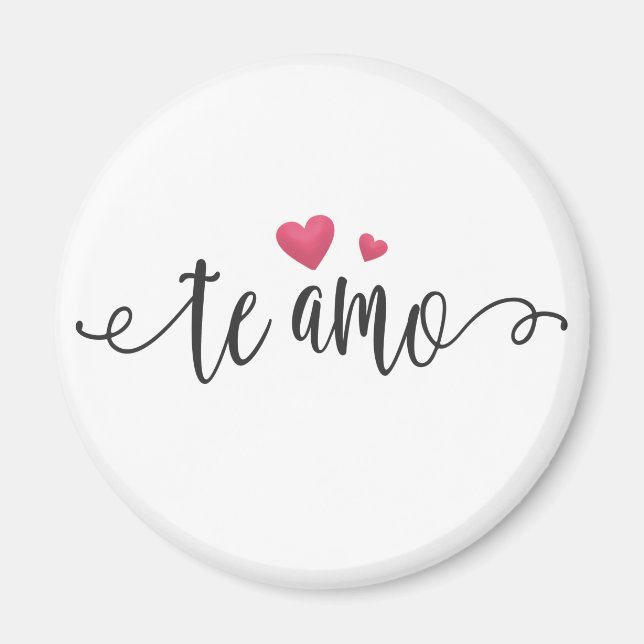 Imã Espanhol Te Amo Namorados | Magnet (Frente)