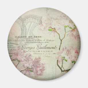 Imã Espartilho gasto das flores do roteiro francês