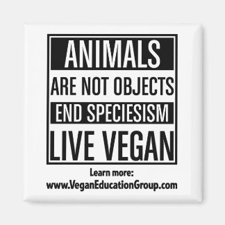 Imã Especialismo De Íman Vegan - Animais Não São Objet